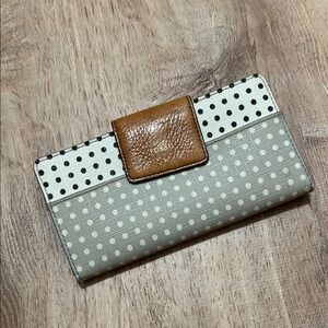 FOSSIL | Polka Dot Leather Wallet
